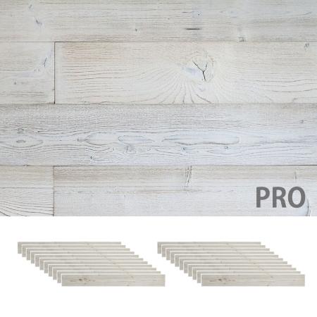 特価◎【直送】住まいスタイル/SOLIDECO -PRO- 壁に貼れる天然木パネル 22枚組(約3.32m2) ホワイトブラッシュ