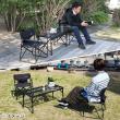 【直送】住まいスタイル/折りたたみメッシュテーブル 幅90 単品 ブラック/STF-CMT90BLK