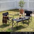 【直送】住まいスタイル/折りたたみブリッジテーブル 幅81 3点セット ブラック&サンドベージュ/STF-BRT78-3PS-LBR