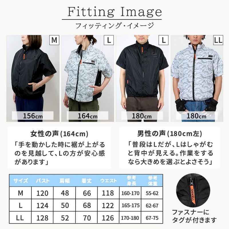 【直送】住まいスタイル/空調冷風ウェア(半袖)・30Vバッテリー&ファンセット ブラック M/KW-ALL24-SS-M-BLK