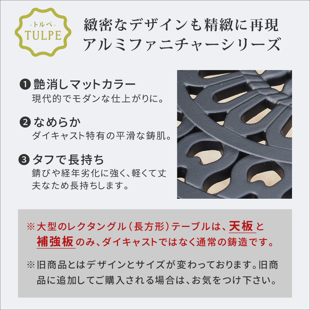 特価◎【直送】住まいスタイル/アルミ製レクタングルテーブル 単品販売 「トルペ」 マットブラウン/BKS-RG124DBR