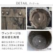 【直送】住まいスタイル/FRP製バレル型プランター大 2個組(直径30cm) ダークブラウン/EBP-30-2P-DBR