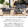 【直送】住まいスタイル/PATIO PETITE MA ソファ・ダブル・サイドテーブル付 ブラック/SGA-MA-SO144S-BLK