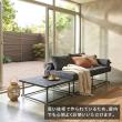 【直送】住まいスタイル/PATIO PETITE MA ソファ・ダブル・サイドテーブル付 ブラック/SGA-MA-SO144S-BLK
