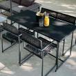 【直送】住まいスタイル/PATIO PETITE MA ダイニングテーブル幅140 単品販売 ブラック/SGA-MA-RG140BLK