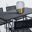 【直送】住まいスタイル/PATIO PETITE MA ダイニングテーブル幅140 単品販売 ブラック/SGA-MA-RG140BLK