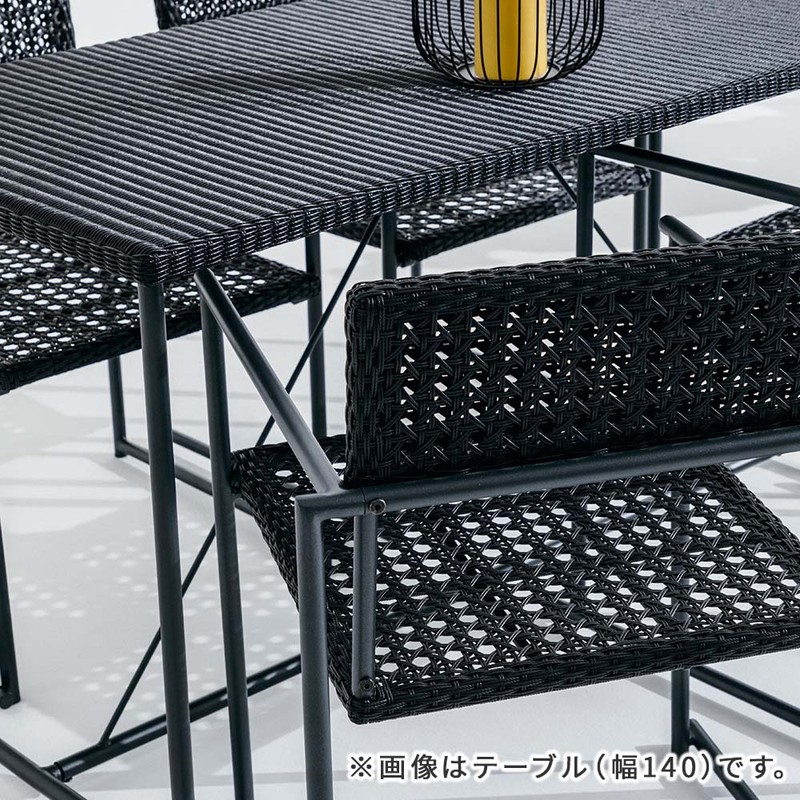 【直送】住まいスタイル/PATIO PETITE MA ダイニングテーブル幅70 単品販売 ブラック/SGA-MA-ST70BLK