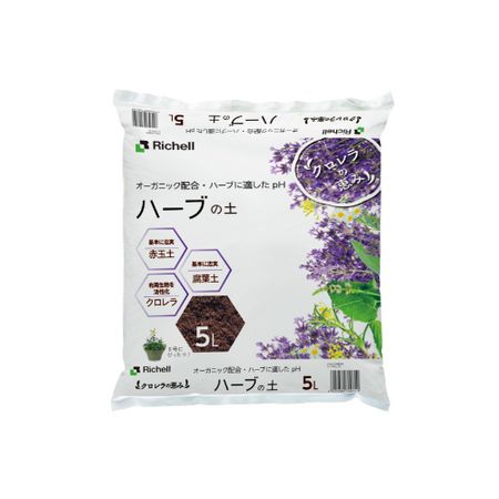 リッチェル/クロレラの恵みR ハーブの土 5L