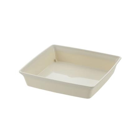 リッチェル/フォーレ スクエアプレート 8号 7号 ホワイト