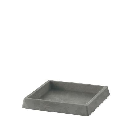 リッチェル/ボタニースクエアプレート10型 ライトグレー