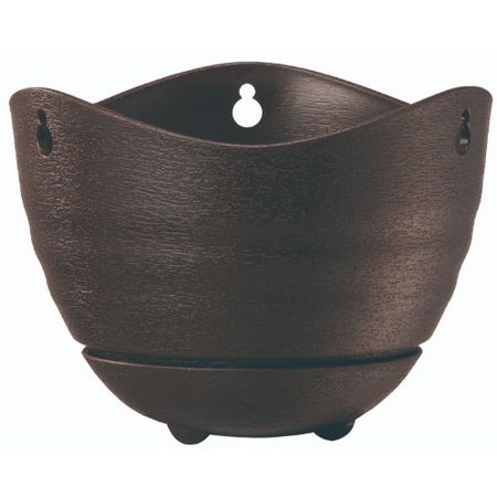 大和プラ販/フレグラー吊鉢 6号 ダークブラウン