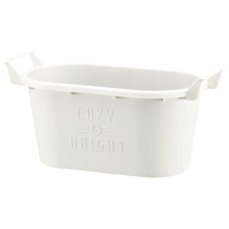 大和プラスチック/グロウコンテナ  オーバル 25型 オーバル25型 ホワイト