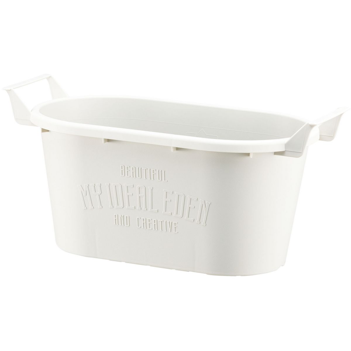 大和プラ販/グロウコンテナ  オーバル 33型 ホワイト