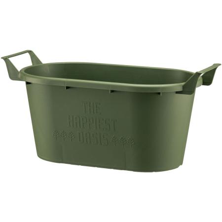 大和プラスチック/グロウコンテナ  オーバル 43型 グリーン