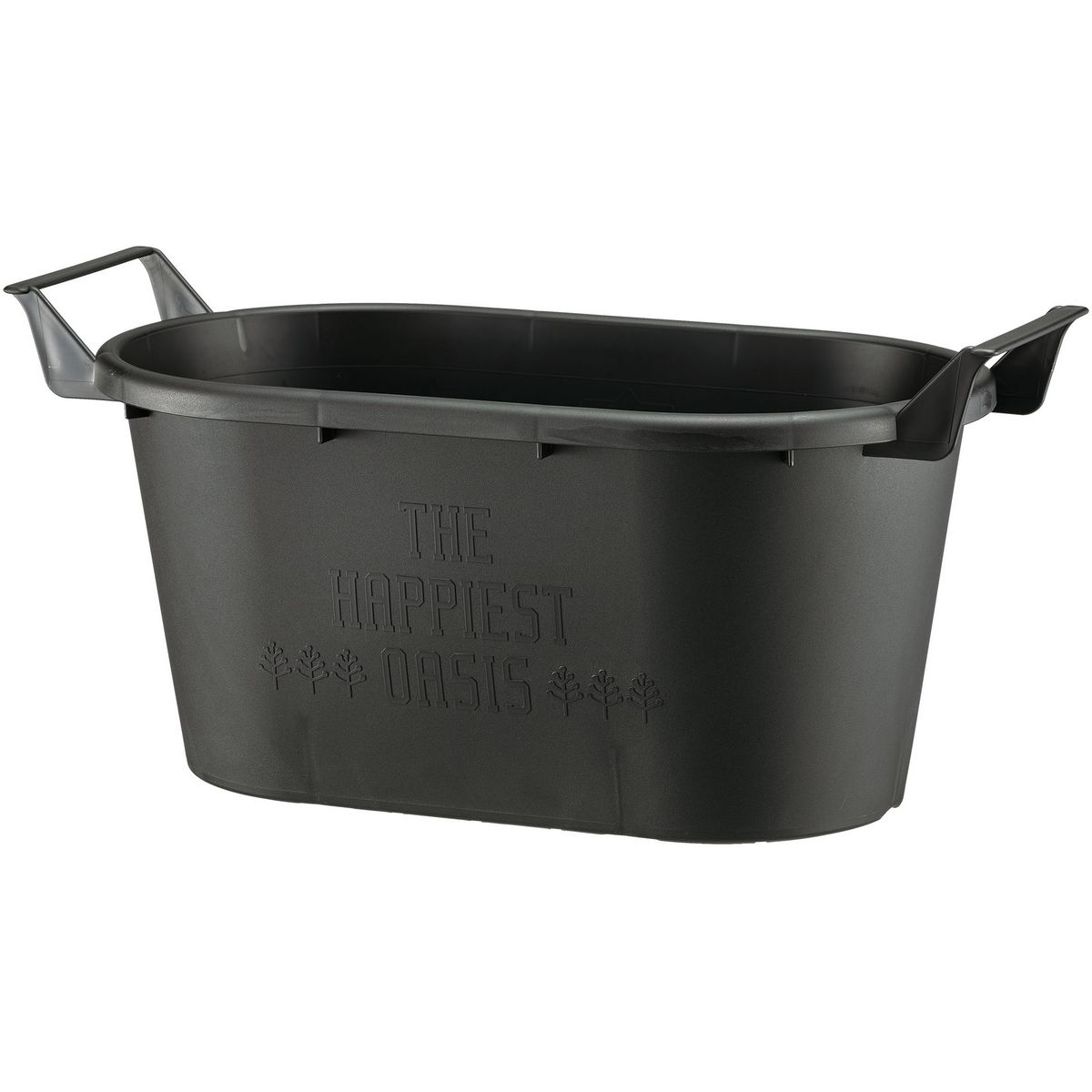 大和プラ販/グロウコンテナ  オーバル 43型 ブラック