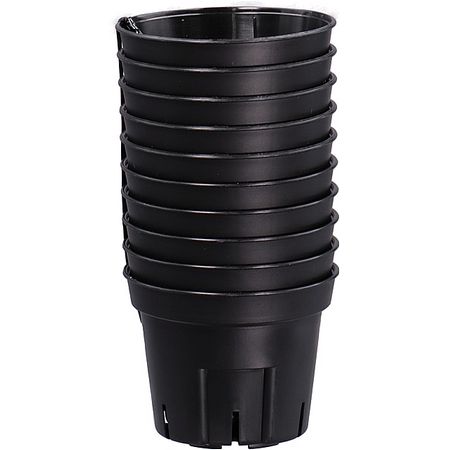 特価◎日本ポリ鉢販売/Sポット60 10個組 ブラック