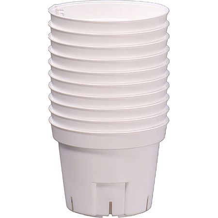 特価◎日本ポリ鉢販売/Sポット75 10個組 ホワイト