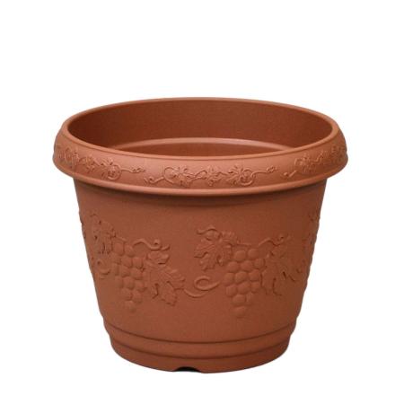 特価◎アップルウェアー/クレストプランター丸260型 ブラウン