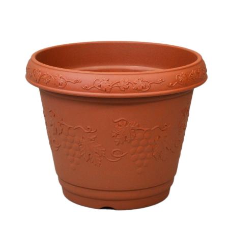 特価◎アップルウェアー/クレストプランター丸320型 ブラウン