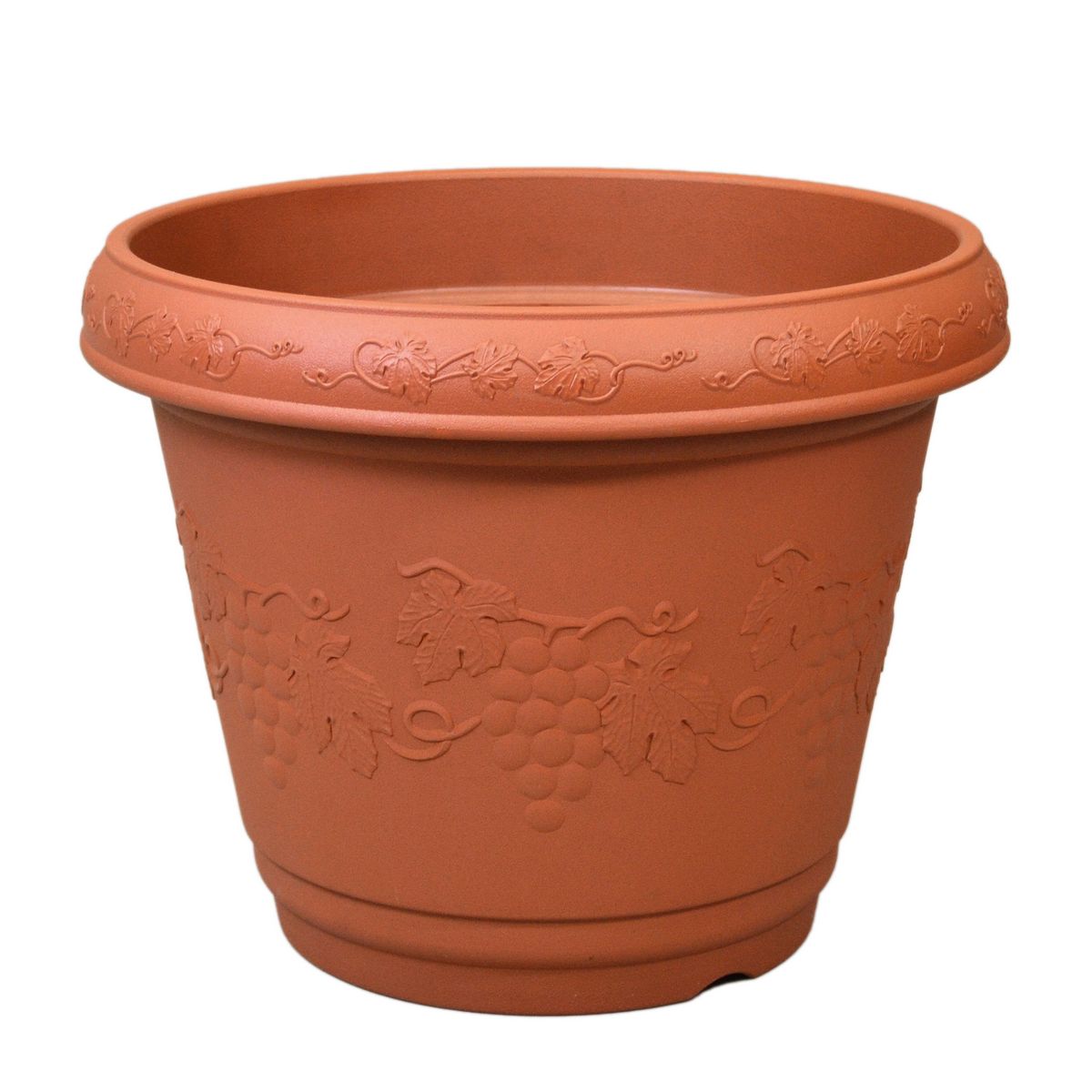 特価◎アップルウェアー/クレストプランター丸440型 ブラウン