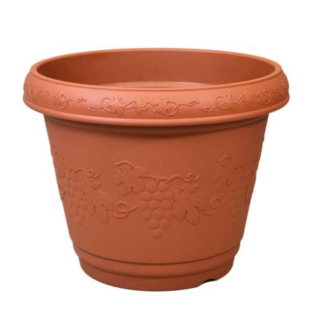 特価◎アップルウェアー/クレストプランター丸440型 ブラウン