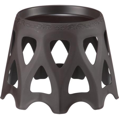 特価◎アップルウェア/受皿付きスタンド21型 ダークブラウン