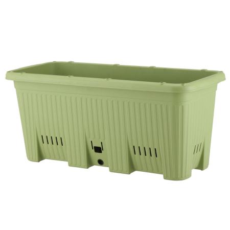 特価◎アップルウェアー/楽々菜園 深型 750 支柱用フレーム付 サラダグリーン