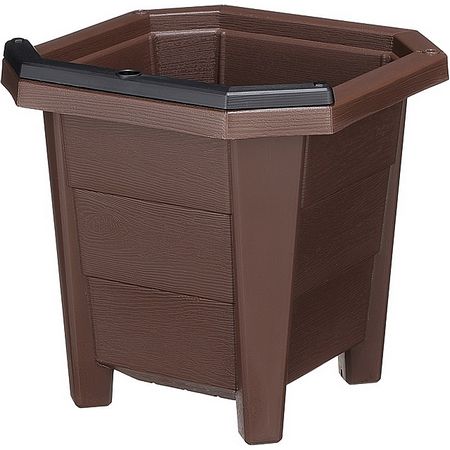 特価◎アップルウェアー/花と野菜のプランター 300型 ブラウン