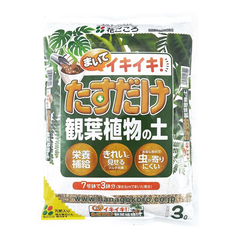 特価◎花ごころ/たすだけ観葉植物の土 3L
