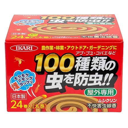 イカリ消毒/ムシクリン 不快害虫線香 24巻