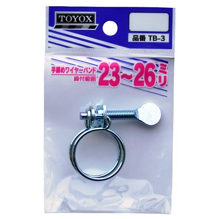 トヨックス/手締めワイヤバンド 23-26 ホースバンド TB-3