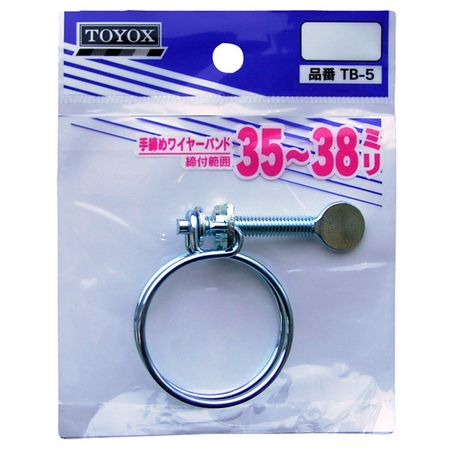 トヨックス/手締めワイヤバンド 35-38 ホースバンド TB-5