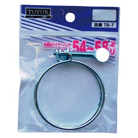トヨックス/手締ワイヤーバンド 54~58mm TB-7