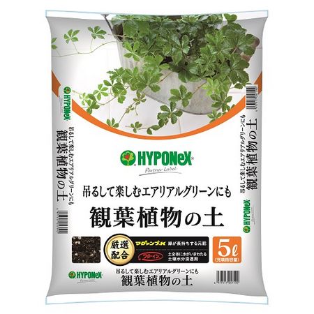 特価◎ハイポネックス/ハイポネックス 観葉植物用培養土 軽くてよく育つ 観葉植物の土 5L