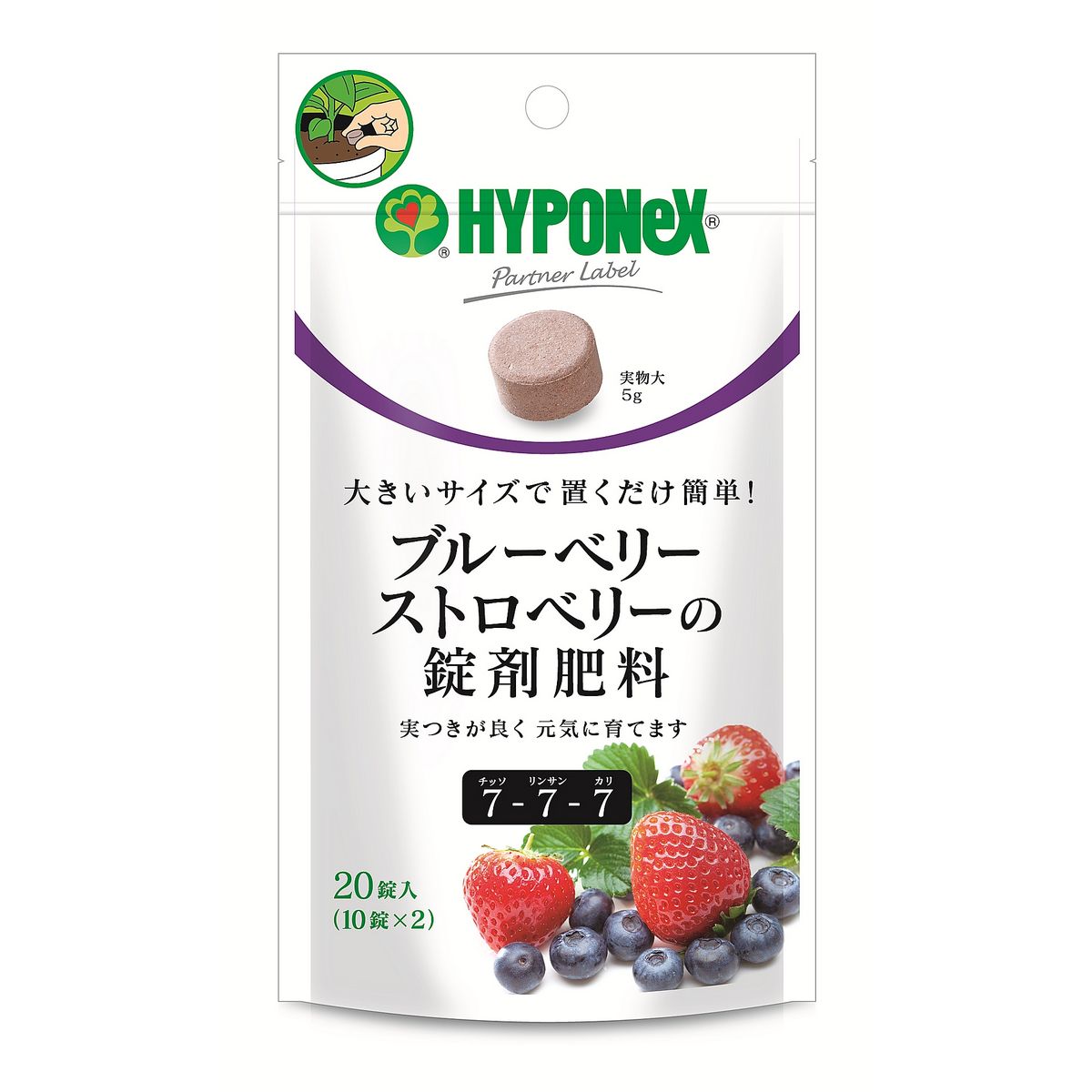 特価◎ハイポネックス/ハイポネックス 専用肥料 ブルーベリーストロベリーの錠剤肥 5g20錠