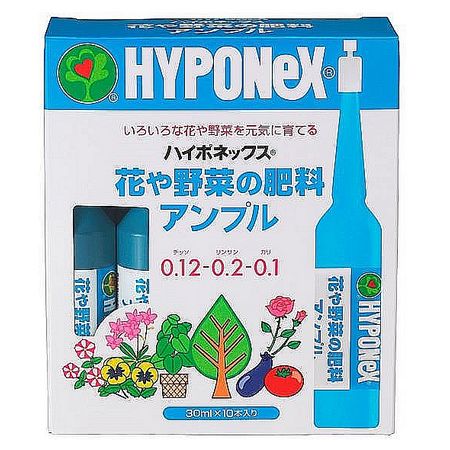 特価◎ハイポネックスジャパン/花や野菜の肥料アンプル 30mlX10