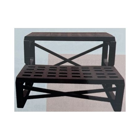 特価◎安全興業/フラワースタンド 600型 2段 チョコ