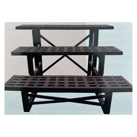 特価◎安全興業/フラワースタンド 900型 3段 チョコ