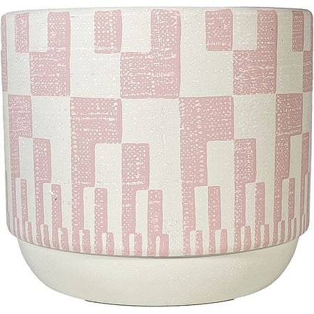 welzo/モダンパターンポット(ベビーピンク) WC1733-011140BP