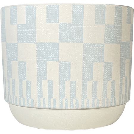 welzo/モダンパターンポット(ベビーブルー) WC1733-011140BBL