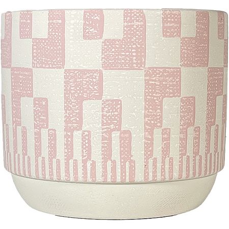 welzo/モダンパターンポット(ベビーピンク) WC1733-011120BP