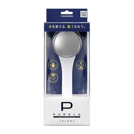 特価◎カクダイ/浄水シャワー ピュアラ ホワイト 357-900-W