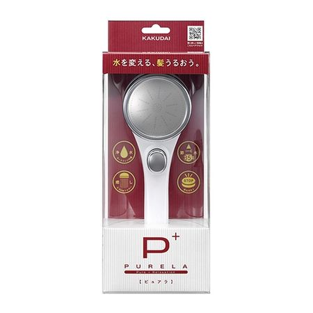 特価◎カクダイ/浄水ストップシャワー ピュアラ ホワイト 357-910-W