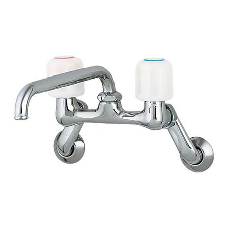 特価◎カクダイ/2ハンドル混合栓 壁付 キッチン用 1240S-170