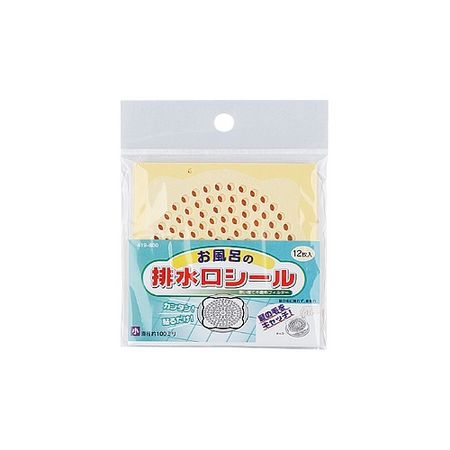 特価◎カクダイ/お風呂の排水口シール 小 12枚入