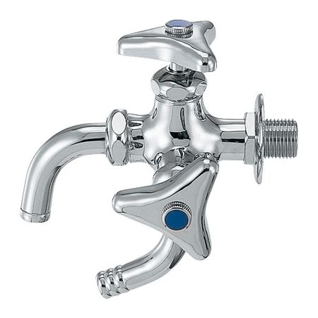 特価◎カクダイ/万能ホーム双口水栓 13 7041