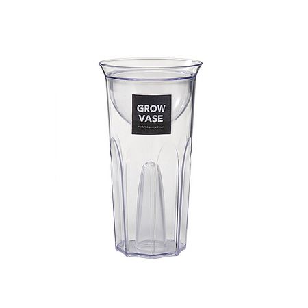 特価◎新輝合成/水栽培 容器 グロウベース 9cm×17cm クリア