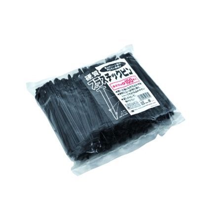 日本マタイ/硬質プラスチックピン 15cm 黒 100P