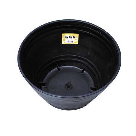 明和/睡蓮鉢 セラアート平鉢39号JAN付 黒