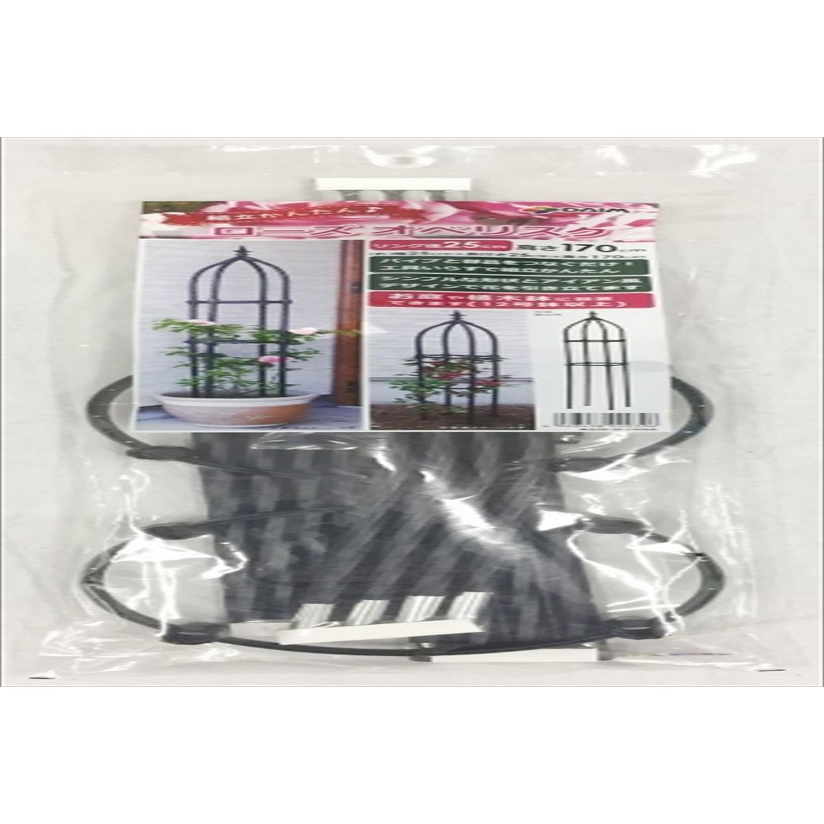 特価◎DAIM/組立かんたんローズオベリスク W・D25cmxH170cm